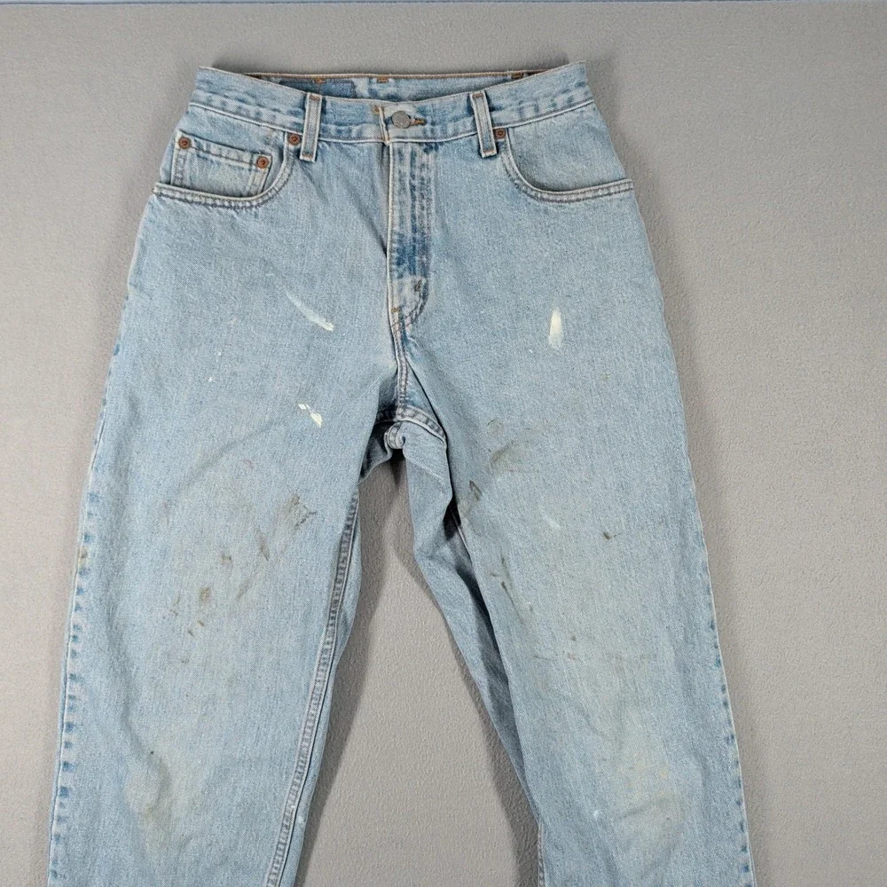 Levi's 560 Jeans Men 30x34 Light Blue Cotton Loose Fit Tapered Leg Denim‎